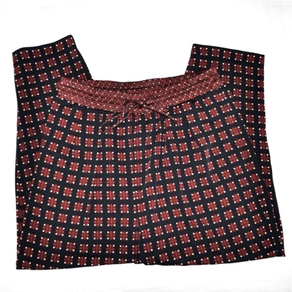 Zara Tapered Leg Patterned Pajama-Style Pant - Picture 4 of 5